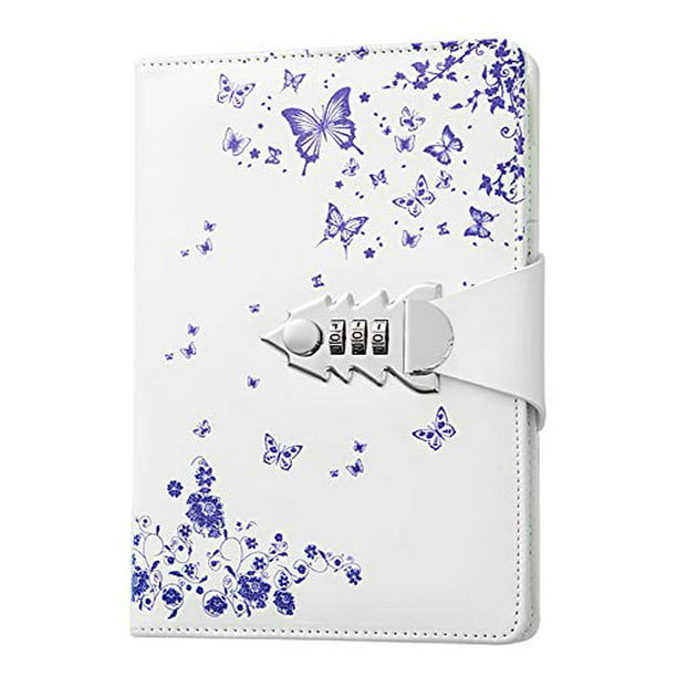 ARRLSDB Diary with Lock PU Leather Multi Color Combination Lock Journal Lock A6 